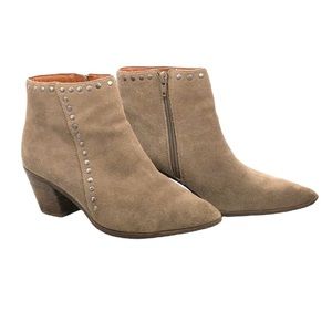 Lucky Brand Leather Suede Booties